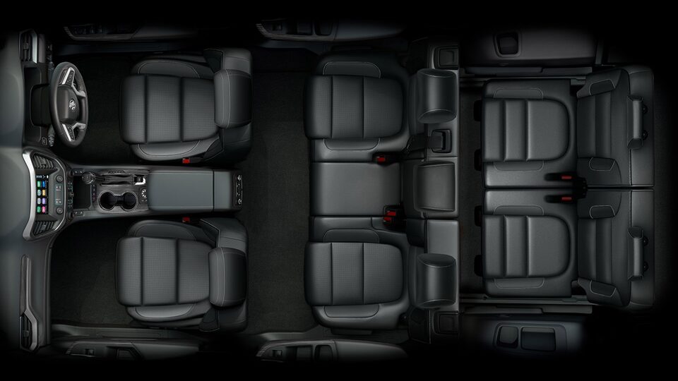 Overhead View of Vehicle Interior