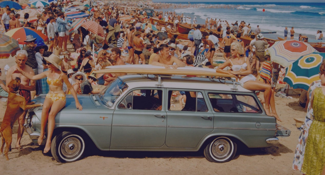 1960's Holden EH on a Beach